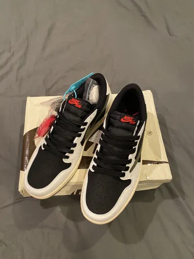 Special offer Batch Travis Scott x Air Jordan 1 Low OG Olive DZ4137-106 review Fett 04