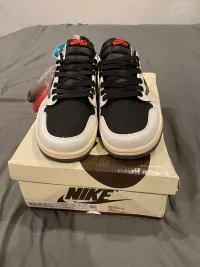 Special offer Batch Travis Scott x Air Jordan 1 Low OG Olive DZ4137-106 review 8