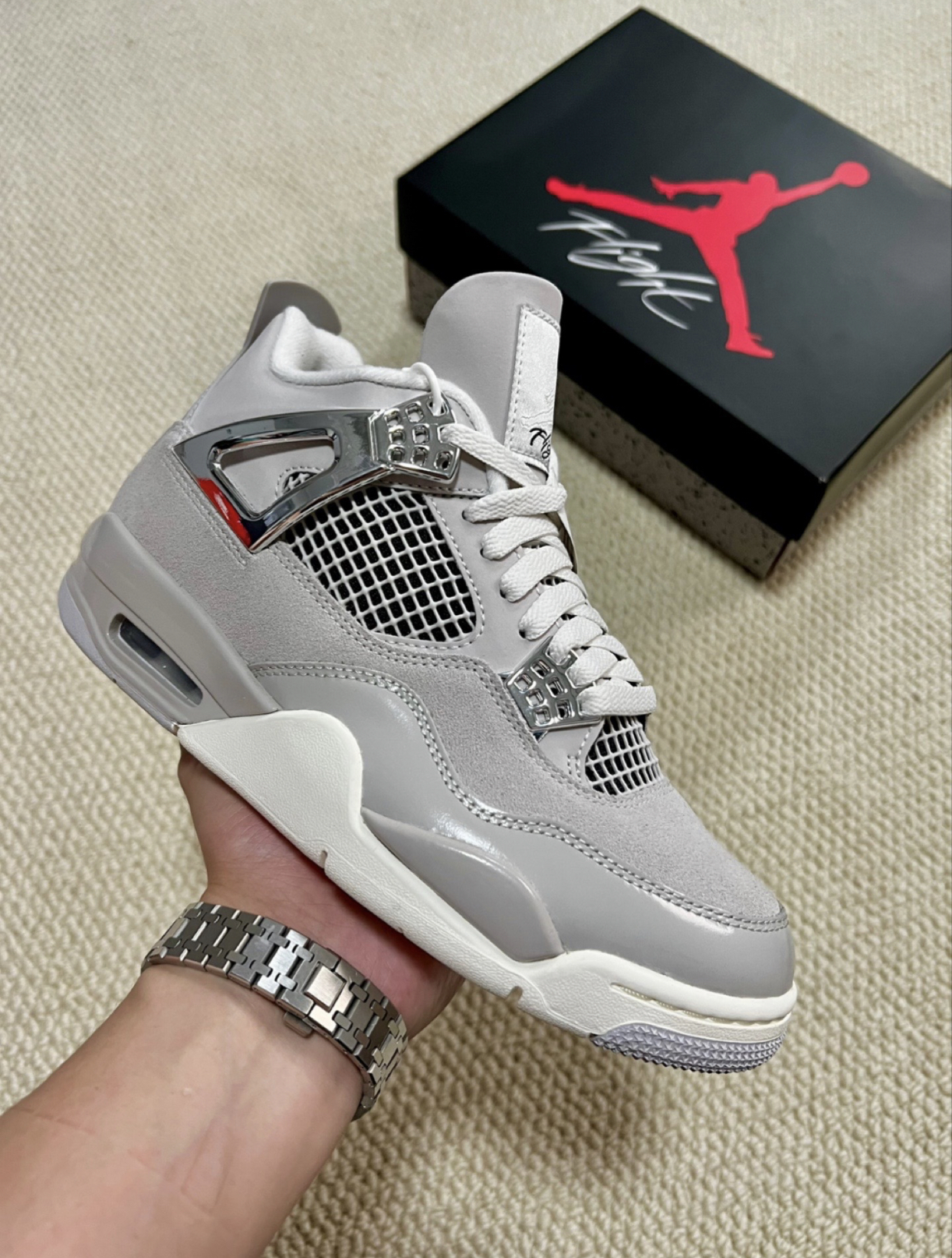 PK God Batch Air Jordan 4 WMNS Frozen Moments AQ9129-001 review R*** 01