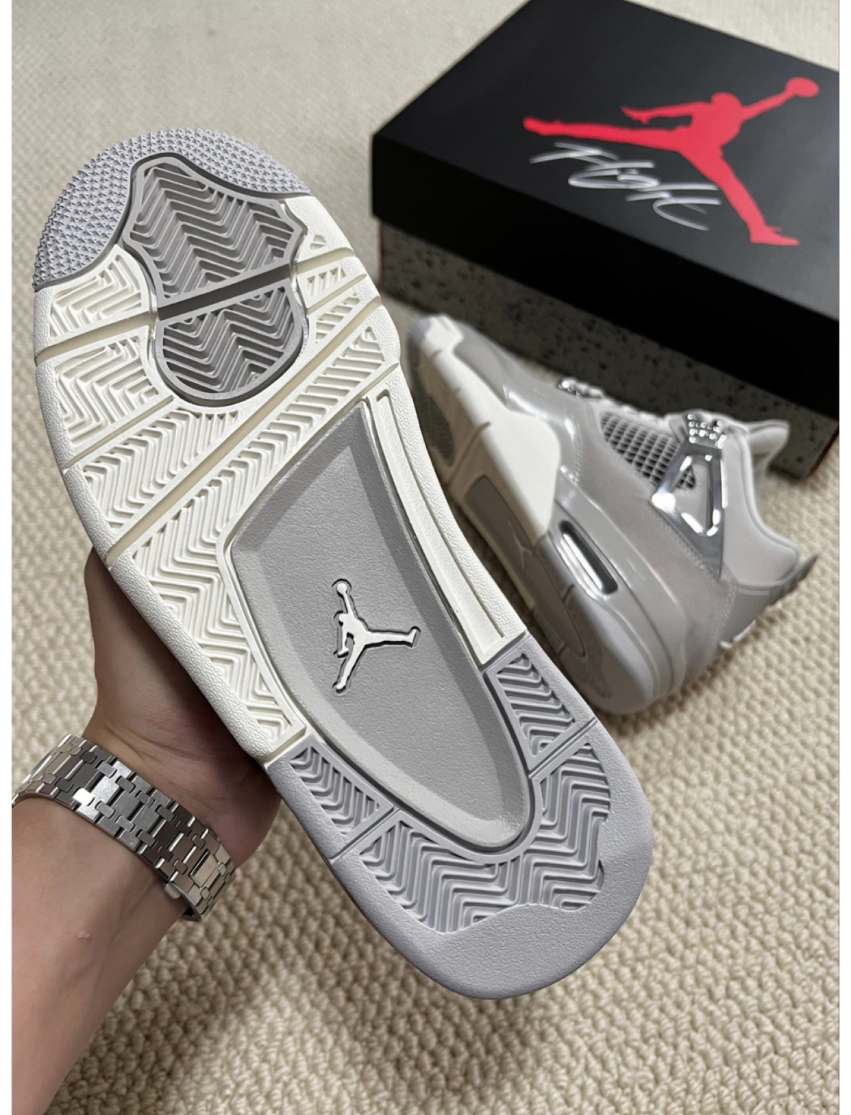 PK God Batch Air Jordan 4 WMNS Frozen Moments AQ9129-001 review R*** 03