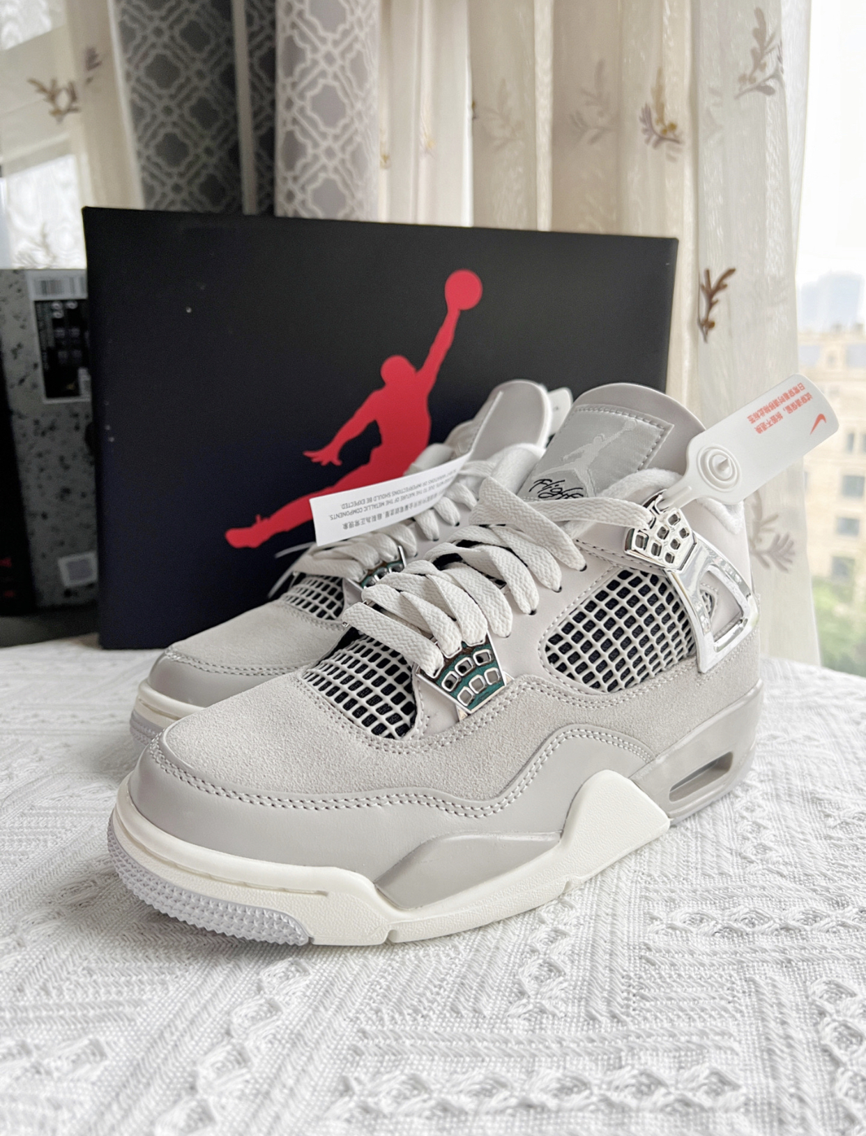 PK God Batch Air Jordan 4 WMNS Frozen Moments AQ9129-001 review G*** 00