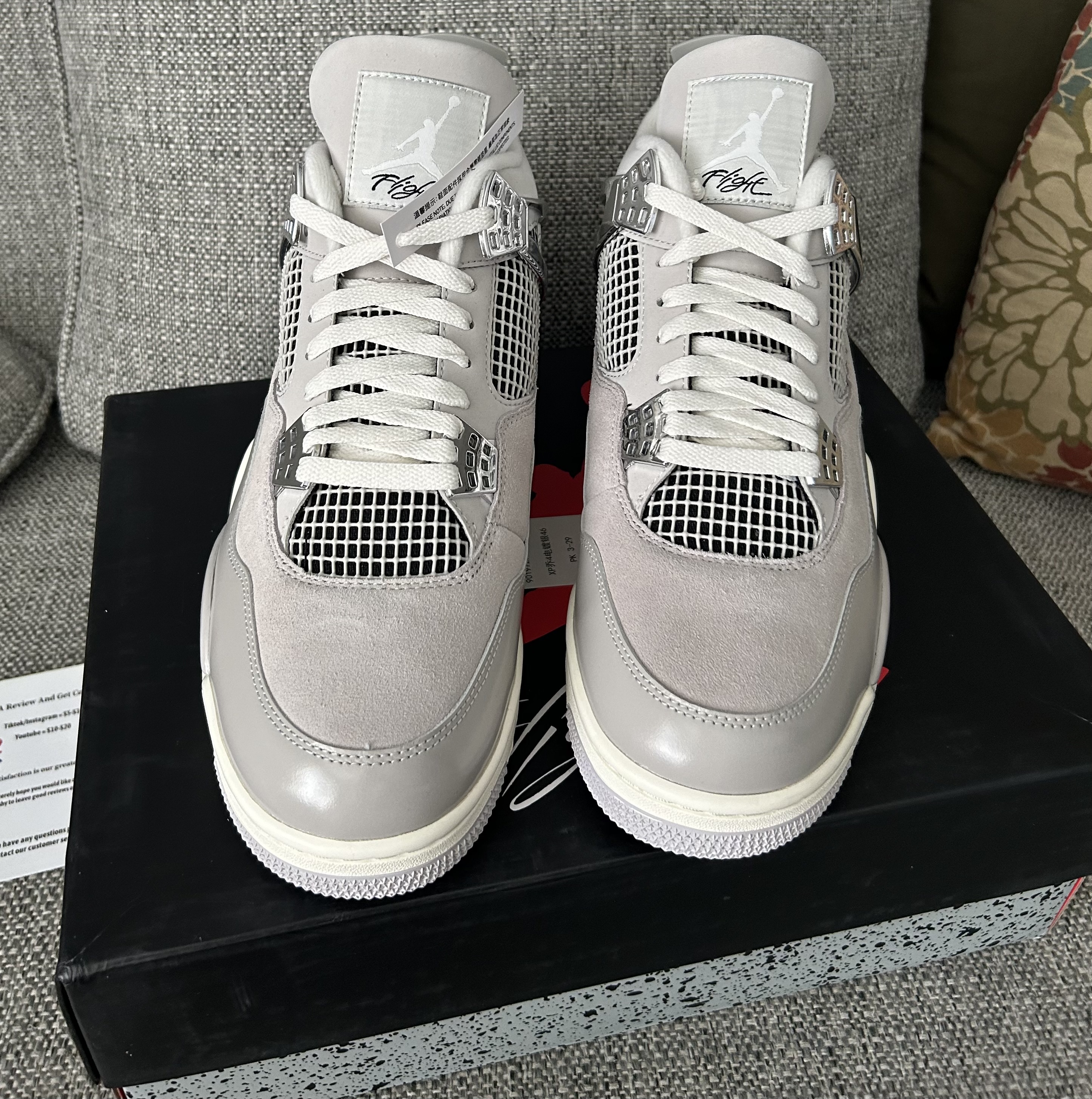 PK God Batch Air Jordan 4 WMNS Frozen Moments AQ9129-001 review Shaun 03