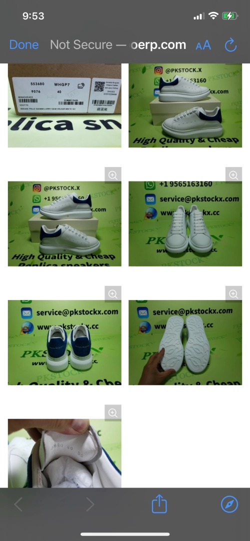 PK God Batch Alexander McQueen Sneaker Deep Dlue Velvet review 