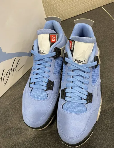 PK God Batch Air Jordan 4 Retro University Blue CT8527-400 review T*** 01