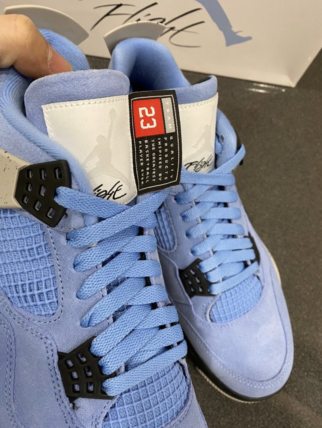 PK God Batch Air Jordan 4 Retro University Blue CT8527-400 review T*** 04