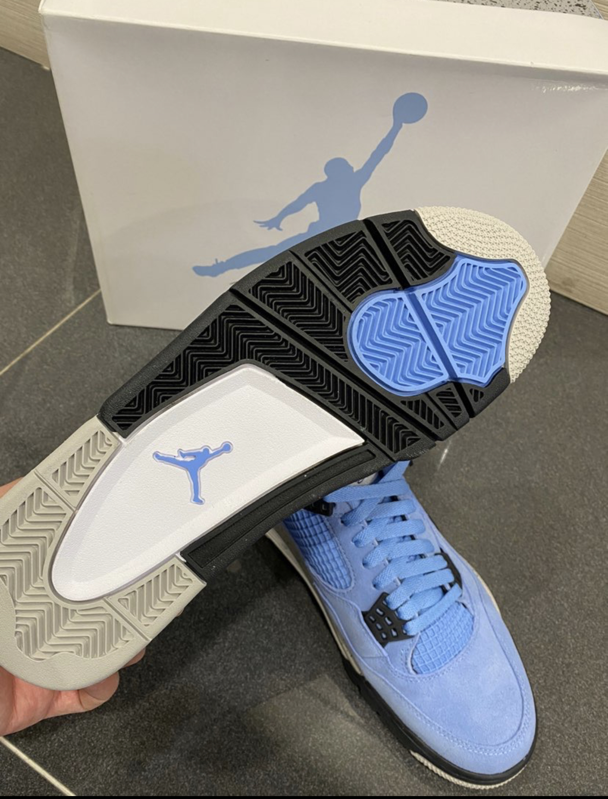 PK God Batch Air Jordan 4 Retro University Blue CT8527-400 review T*** 06