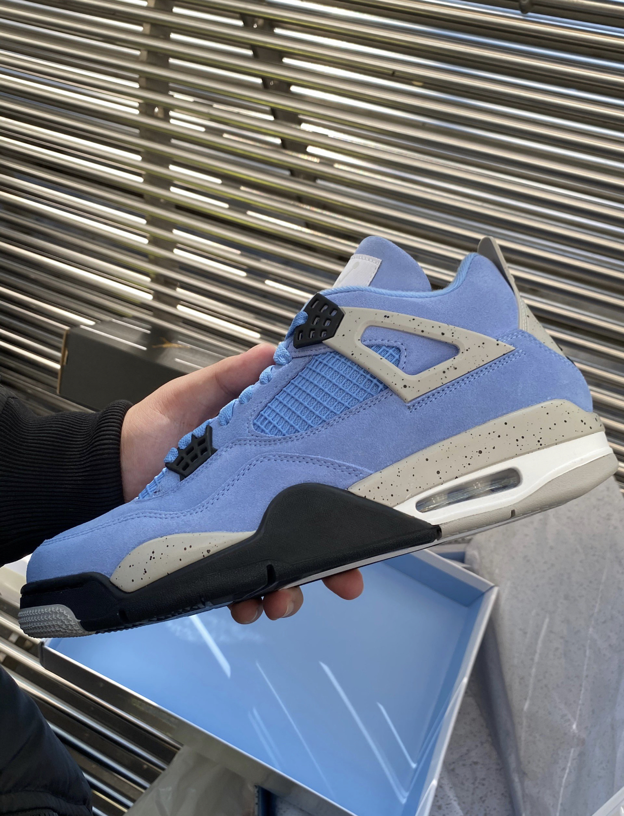 PK God Batch Air Jordan 4 Retro University Blue CT8527-400 review P***