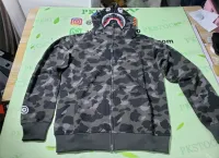 BAPE Color Camo Shark Zip Hoodie Black 4580793319054 review 0