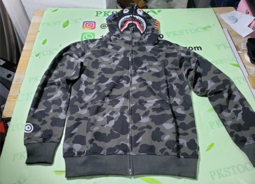 BAPE Color Camo Shark Zip Hoodie Black 4580793319054 review 