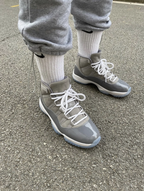 PK God Batch Air Jordan 11 Cool Grey CT8012-005 review 