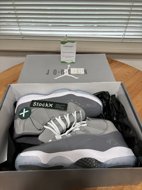 PK God Batch Air Jordan 11 Cool Grey CT8012-005 review 