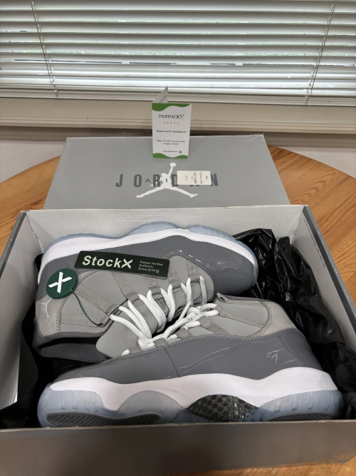 PK God Batch Air Jordan 11 Cool Grey CT8012-005 review 