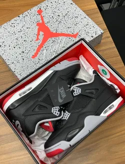 PK God Batch Air Jordan 4 "Bred Reimagined" FV5029-006 review A*** 01