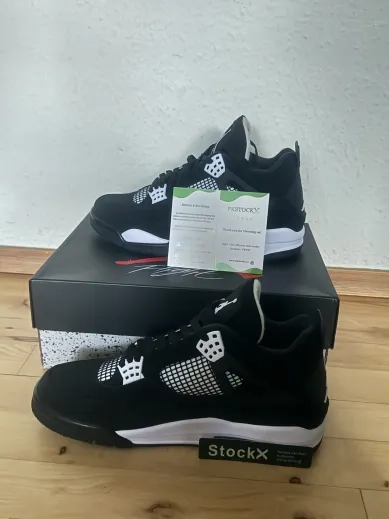 PK God Batch Air Jordan 4 White Thunder FQ8138-001 review 