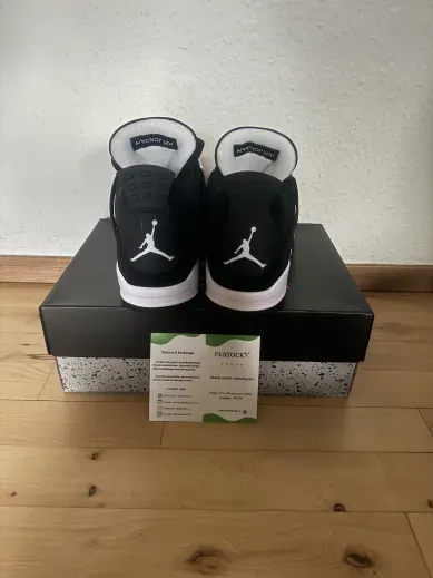 PK God Batch Air Jordan 4 White Thunder FQ8138-001 review T*** 02