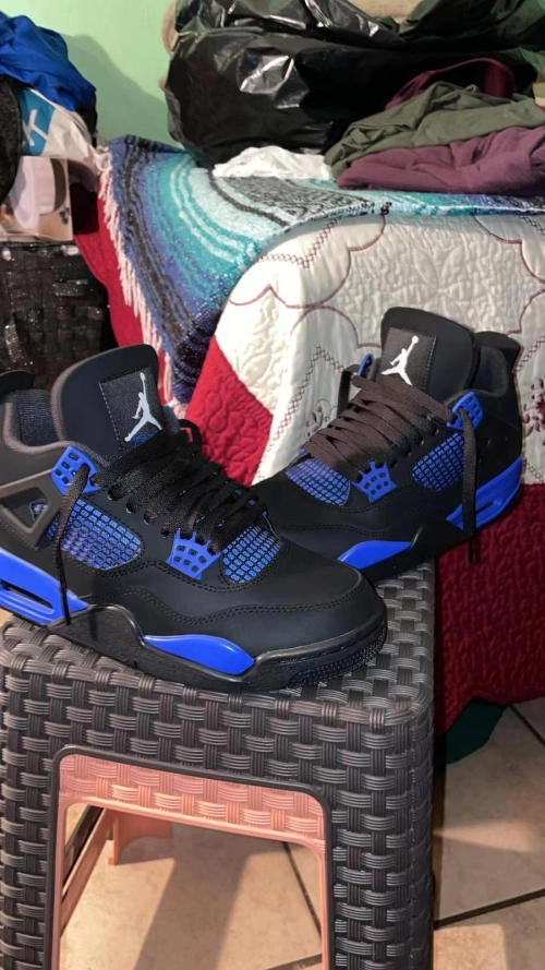 PK God Batch Air Jordan 4 Blue Thunder CT8527-018 review 