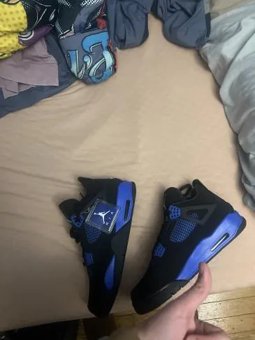 PK God Batch Air Jordan 4 Blue Thunder CT8527-018 review D 01
