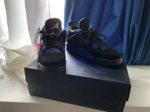 PK God Batch Air Jordan 4 Blue Thunder CT8527-018 review 