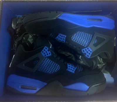 PK God Batch Air Jordan 4 Blue Thunder CT8527-018 review 