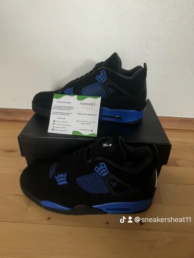 PK God Batch Air Jordan 4 Blue Thunder CT8527-018 review T***