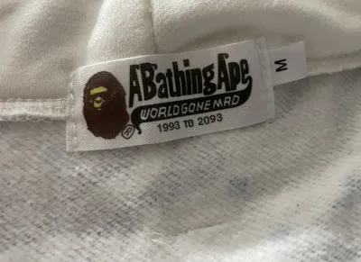 BAPE Space Camo Shark Full Zip Hoodie White review Daga 05