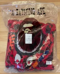 BAPE Color Camo Shark Zip Hoodie Red 4580793322511 review 0