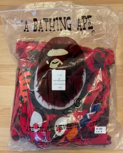 BAPE Color Camo Shark Zip Hoodie Red 4580793322511 review Daga 01