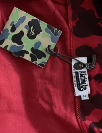 BAPE Color Camo Shark Zip Hoodie Red 4580793322511 review 4