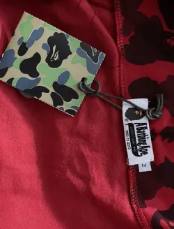 BAPE Color Camo Shark Zip Hoodie Red 4580793322511 review Daga 05