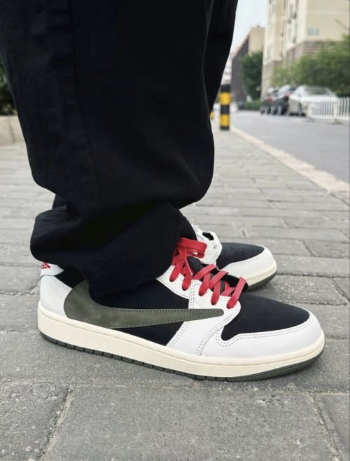 PK God Batch Air Jordan 1 Retro Low OG SP Travis Scott Olive (W) DZ4137-106 review 