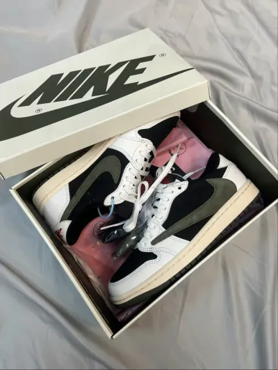 PK God Batch Air Jordan 1 Retro Low OG SP Travis Scott Olive (W) DZ4137-106 review L*** 00