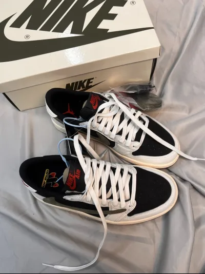 PK God Batch Air Jordan 1 Retro Low OG SP Travis Scott Olive (W) DZ4137-106 review L*** 02