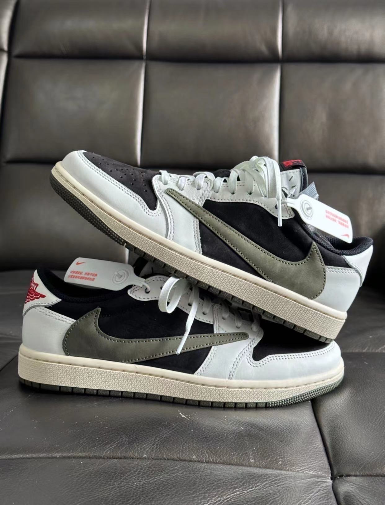 PK God Batch Air Jordan 1 Retro Low OG SP Travis Scott Olive (W) DZ4137-106 review C*** 01