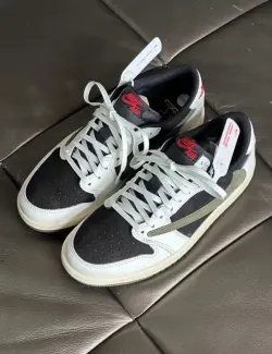 PK God Batch Air Jordan 1 Retro Low OG SP Travis Scott Olive (W) DZ4137-106 review C*** 03