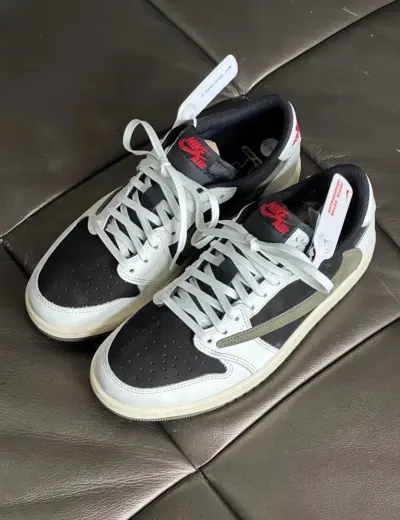 PK God Batch Air Jordan 1 Retro Low OG SP Travis Scott Olive (W) DZ4137-106 review C*** 02