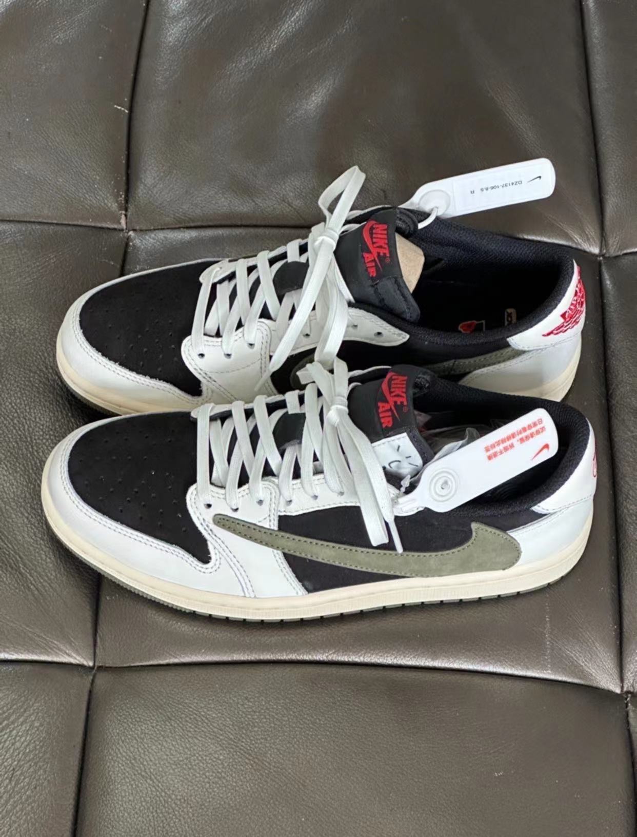 PK God Batch Air Jordan 1 Retro Low OG SP Travis Scott Olive (W) DZ4137-106 review C*** 04