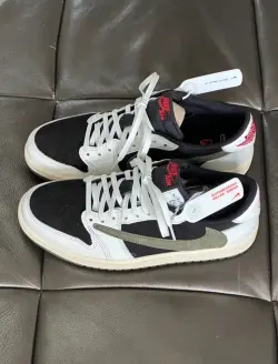 PK God Batch Air Jordan 1 Retro Low OG SP Travis Scott Olive (W) DZ4137-106 review C*** 04