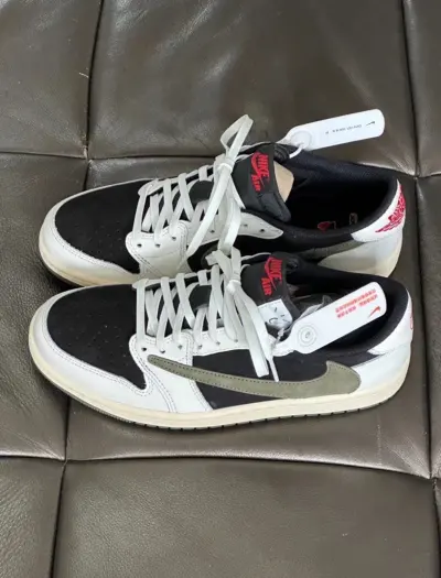 PK God Batch Air Jordan 1 Retro Low OG SP Travis Scott Olive (W) DZ4137-106 review C*** 03