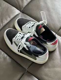 PK God Batch Air Jordan 1 Retro Low OG SP Travis Scott Olive (W) DZ4137-106 review C*** 05