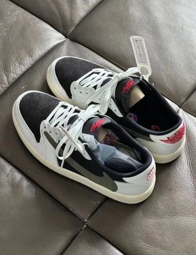 PK God Batch Air Jordan 1 Retro Low OG SP Travis Scott Olive (W) DZ4137-106 review C*** 04