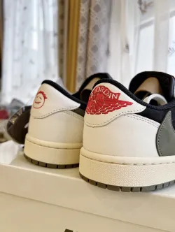 PK God Batch Air Jordan 1 Retro Low OG SP Travis Scott Olive (W) DZ4137-106 review Y*** 06
