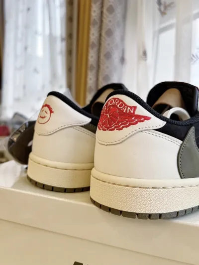PK God Batch Air Jordan 1 Retro Low OG SP Travis Scott Olive (W) DZ4137-106 review Y*** 05