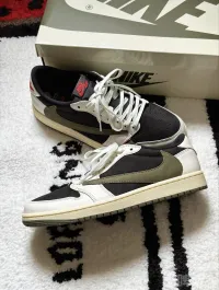 PK God Batch Air Jordan 1 Retro Low OG SP Travis Scott Olive (W) DZ4137-106 review 1