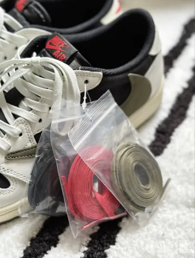 PK God Batch Air Jordan 1 Retro Low OG SP Travis Scott Olive (W) DZ4137-106 review F*** 04