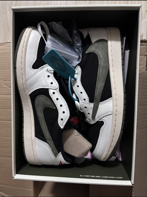 PK God Batch Air Jordan 1 Retro Low OG SP Travis Scott Olive (W) DZ4137-106 review 