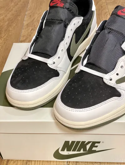 PK God Batch Air Jordan 1 Retro Low OG SP Travis Scott Olive (W) DZ4137-106 review E*** 04