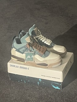 PK God Batch Air Jordan 4 Snorlax Concept  review Rio 01