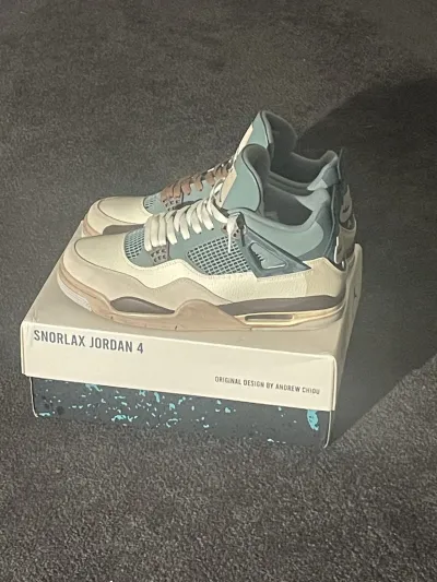 PK God Batch Air Jordan 4 Snorlax Concept  review Rio 01