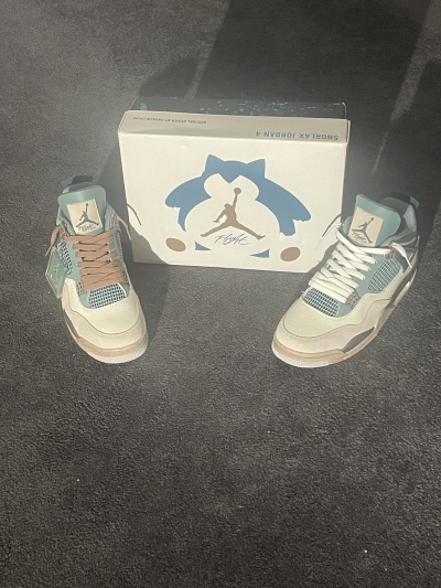 PK God Batch Air Jordan 4 Snorlax Concept  review Rio 05