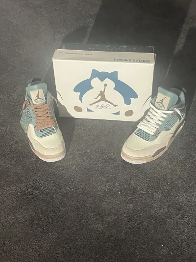 PK God Batch Air Jordan 4 Snorlax Concept  review Rio 05